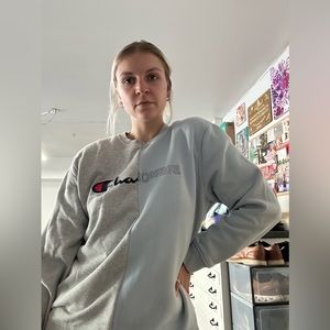 Handmade yin yang crewneck sweatshirt